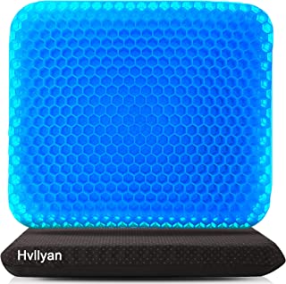 Gel Seat Cushion for Long Sitting (Thick & Extra Large), Gel Cushion for Wheelchair Soft, Gel Chair Cushion Comfy, Gel Car... image